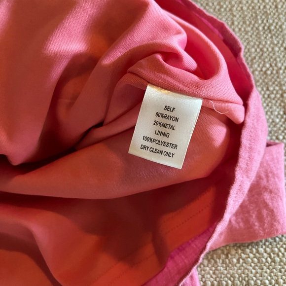 American Threads Pink Wrap Mini Dress - Picture 5 of 6